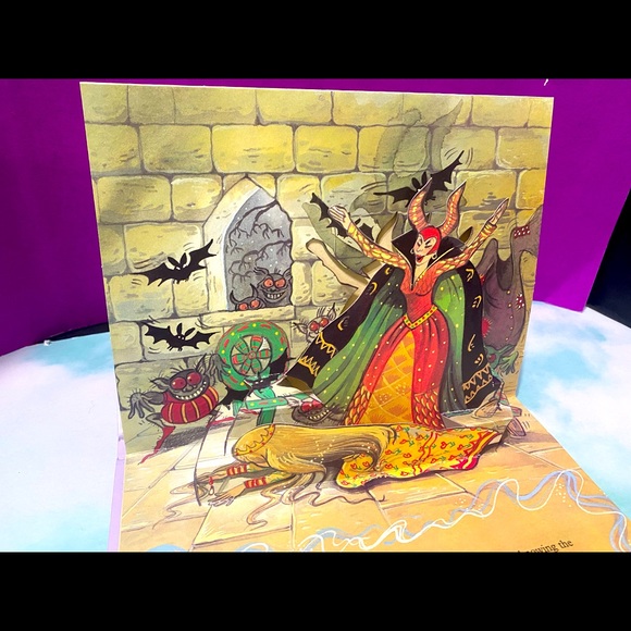 SLEEPING BEAUTY VINTAGE 90s POP-UP PICTURE STORY HARDCOVER BOOK BROWN WATSON - Picture 5 of 16